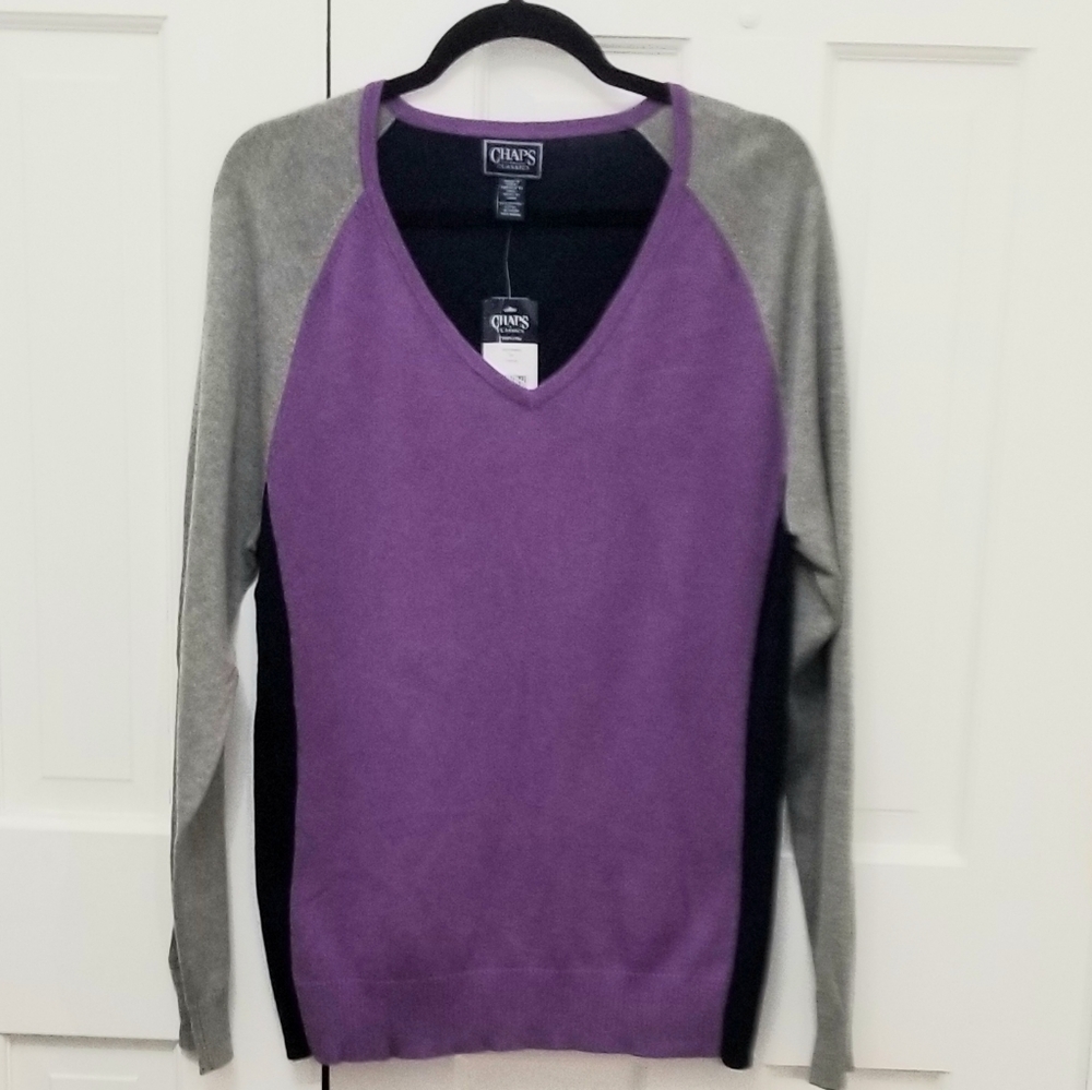 CHAPS Colorblock Sweater